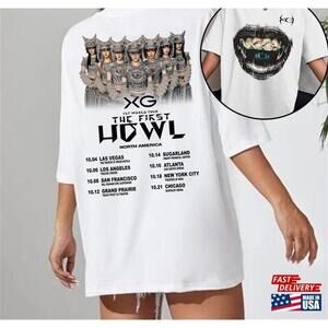 Xg The First Howl World Tour Tshirt Woke Up Shirt Classic 2 Sided